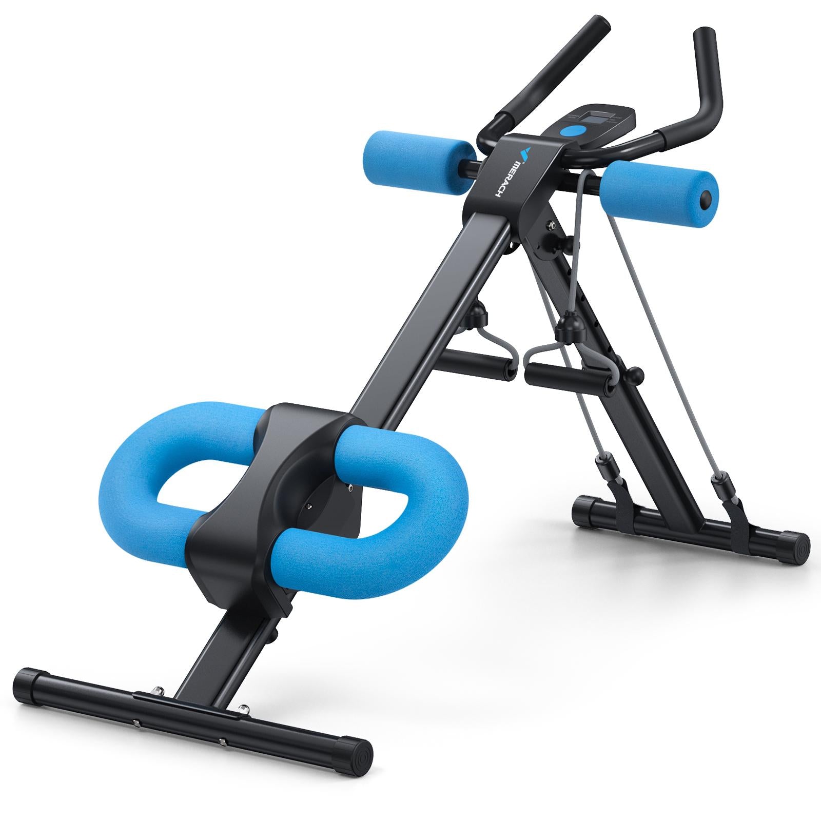 Adjustable Core Trainer Machine, Ergonomic Dual Track Ab Workout Equipment